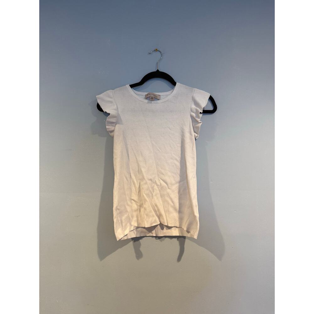 Philosophy Republic Clothing Ruffle Sleeve Knit Top – White – Size XS